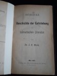 Bloch, Dr.J.S. - Einblicke in die Geschichte der Entstehung der talmudischen Literatur