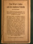 Brunner, Emil - Das Wort Gottes und der moderne Mensch Brunner, Emil - Das Wort Gottes und der moderne Mensch