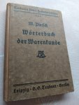 Pietsch M. Dr. - Wörterbuch der warenkunde