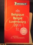 Michelin - Belgique/Belgie Luxembourg 2008 / hotels & restaurants Ned-Frans
