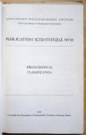 Model, F., R. Dorrestein, A.F. Lationov & H. McCall (Eds) - Bibliographical classification
