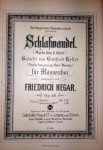 Hegar, Friedrich: - Schlafwandel (Marche dans le désert). Gedicht von Gottfried Keller. Für Männerchor. Op. 18