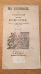 [Liedtekst/Song]  - Een' Kruisdrager. Eene bemoediging voor ieder Christen, die zich te zwaar belast of beladen waant te zijn door J.A.O. Te Amsterdam bij F.G.L. Holst, Rozenstraat bij de Prinsengracht, 8 pp.