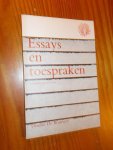 NOE, J., - Essays en toespraken. Kleine cultuurbibliotheek.