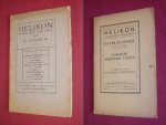 A.A.M. Stols (redacteur en uitgever) - Helikon, Maandschrift voor Poezie [No 1, januari 1931 + extra nummer juli 1931]