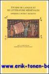 A. Buckley, D. Billy (eds.); - Etudes de langue et de litterature medievales offertes a Peter T. Ricketts a l'occasion de son 70eme anniversaire,