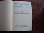 Ginsberg, H. Louis - Studies in Koheleth (Texts and Studies of the Jewish Theological Seminary of America Vol. XVII)