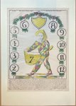  - [Centsprent/catchpenny print, antique game, gambling] Het nieuw Arlequin Spel. / Le nouveau Jeu d’Arlequin. No. 84, published ca. 1830-1840.