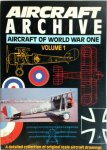 Aircraft Archive - Aircraft of World War One Volume 1