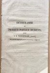 Nierstrasz jr., Johannes Leonardus - Dithyrambe op Petrus Paulus Rubens, door J.L. Nierstrasz, junior, 12 pp. TOGETHER WITH De Lof van Petrus Paulus Rubens door R. H. van Someren, 24 pp. [ca 1825].