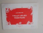 BOUWS, JAN, - Twaalf liedjes voor piano.
