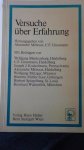 M?traux, A. & Graumann, C.F. hrsg., - Versuche ?ber Erfahrung.