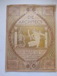 Kromhout, W, et al. - De Architect. Hedendaagsche en oude kunst. Onder redactie van het Genootschap Architectura et Amicitia, Amsterdam. 20e Jaargang.