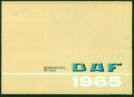 DAF - (AUTO FOLDER - CAR BROCHURE) Bedrijfsautos 100 - 120 Pk  DAF 1965 - Voor elk bedrijf het juiste type