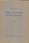 Schüz, Ernst - Vom Vogelzug