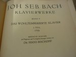 Bach; J. S. (1685-1750) - Klavierwerke; Band 5 / Band 6; Das Wohlpemperierte Klavier - 1722/44- Teil 1. + 2.; Ausgabe mit Fingersatz und Vortragsbezeichnungen versehen von Dr. Hans Bischoff; Originele uitgave uit 1883/84