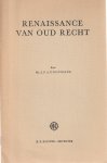 Coopmans, J.P.A. - Renaissance van oud recht - Rede 1965