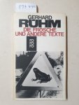 Rühm, Gerhard: - Die Froesche und andere Texte : (mit Widmung des Autors) :