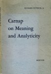 Butrick Jr., Richard - Carnap on Meaning and Analyticity