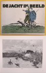 MOUSTACHE. - De jacht in beeld. Een verzameling teekeningen van bekende Nederlandsche en buitenlandsche jachtteekenaars, alsmede reproducties van foto's met enkele korte aanteekeningen.
