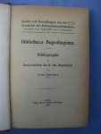 Geisenhof, Georg - Bibliotheca Bugenhagiana. Bibliographie der Druckschriften des D. Joh. Bugenhagen.