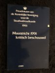Muysken, J. & L.L.G. Soete - Maastricht 1991 kritisch beschouwd; Preadviezen 1993 van de Koninklijke Vereniging voor de Staahuishoudkunde