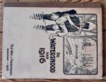Honig G.j. - De watersnood van 1916 overstroming in Noord-Holland waarbij een Zuiderzeedijk doorbrak. Plaatjesalbum Ter Wee's Theehandel, Zaandam (compleet)
