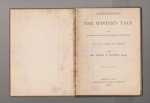SHAKESPEARE, WILLIAM (1564 - 1616) - The winter's tale. With introduction, and notes explanatory and critical. For use in schools and families. By the Rev. Henry N. Hudson, LLD.