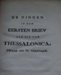Curtenius, Petrus - De Zwaarste Plaatzen der Brieven van Paulus, in 't algemeen beschouwd. En, die voorkomen in den Briev aan den Romeinen (-Corinthen, Galatien, Ephese, Philippi, Colossen, Thessalonicensen, Timotheus, en den Hebreen) meer byzonderlyk opgehelderd...
