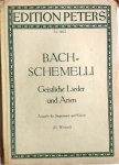 Bach, J.S.: - 46 Choralsatze von Johann Sebastian Bach und alten Meistern zu den Chorälen des Bach`schen Orgelbüchleins herausgegeben von Hermann Keller mit einführenden Worten zu Wesien und Texten von Wilhelm Thomas