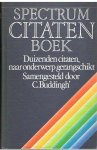 Buddingh, C. (samensteller) - Spectrum Citatenboek - duizenden citaten, naar onderwerp gerangschikt