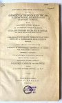 Tromp, Solko Walle, uit Leeuwarden - Disputatio juridica inauguralis, de probationibus familiae apud Romanos [...] Leiden C.C. van der Hoek 1837