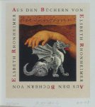 Israel, Peter. - Exlibris voor Elsbeth Rohnheimer. Israel, Peter. - Exlibris voor Elsbeth Rohnheimer.