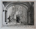 Fokke, S. - Prent: 'Prins Willem de I wordt doorschoten, den 10 July 1584. Bl. 317', ets en gravure door S. Fokke, midden boven LXII.