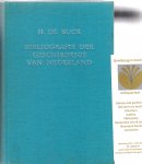 Buck, H.de - Bibliografie der Geschiedenis van Nederland.