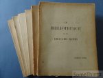 Edouard Rahir / Étienne Ader, Henri Baudoin & F. Lair-Dubreuil. - La bibliothèque de feu Édouard Rahir, ancien libraire.  6 volumes (complète).