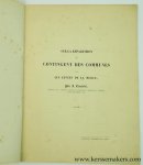 Quetelet, A. (Adolphe) - Sur la répartition du contingent des communes dans les levées de la milice.