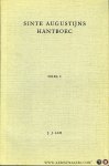 LUB, J. - Sinte Augustijns Hantboec. De Middelnederlandse vertalingen van het aan Augustinus toegeschreven Manuale. 2 delen.