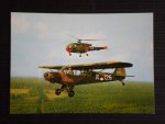 Ansichtkaart - Sud Aviattion Alouette-III & Piper PA-Super Club 135