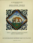 Lunsingh Scheurleer, D.F./ Sotheby Mak van Waay cat. 321, 327, 337, 349: - Hollandse tegels. De collectie van de heer F. Leerink (4 vols. complete).