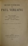 Verlaine, Paul - Oeuvres complètes (5 volumes) & Oeuvres posthumes (3 volumes) samen 8 volumes compleet