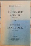 MINISTERIE VAN KOLONIËN - Annuaire officiel (extrait) - Officieel jaarboek (uitreksel)