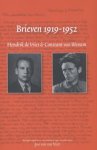 Hendrik de Vries ; Constant van Wessem - Brieven 1919-1952