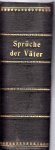 Lehmann M. - Sprüche der Vater. Three volumes in one binding. Second enlarged edition. German text.