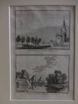 Hoorn. - De Hoofd-Poort of Tooren te Hoorn, 1726/ De Wester-Poort te Hoorn van buiten, 1726.