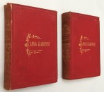 Tolstoï, comte Léon, - Anna Karénine. Roman traduit du Russe. [2 Tomes/ Vols.]