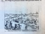 Baudart, Guillaume (1565-1640) (Willem Baudartius)Baudart, Guillaume (1565-1640) (Willem Baudartius) - Copperplate etching/engraving of Prince Maurits taking over Bommel/Zaltbommel, in the Dutch province of Gelderland, in 1599. (plate 239).