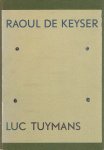 DEMEESTER, Ann, Jan HOET & Gregory SALZMAN [tekst] - Raoul de Keyser / Luc Tuynmans - Schilderijen / Tekeningen - Paintings / Drawings.