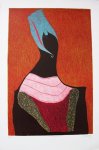 MORITZ, Klaus - Genoveva. Original coloured lithograph.