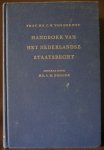 Pot, prof.mr. C.W. van der, (bewerkt door Donner, mr. A.M.) - Handboek van het Nederlandse Staatsrecht